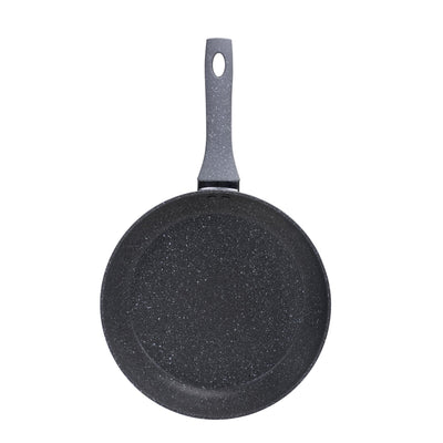 Royalford RF9465 Smart Frypan | 28cm Size | Forged Aluminium Marble Coated Induction Compatible Frying Pan | Soft Touch Handle |  Perfect For  Healthy Low Oil Cooking