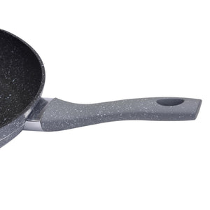 Royalford RF9465 Smart Frypan | 28cm Size | Forged Aluminium Marble Coated Induction Compatible Frying Pan | Soft Touch Handle |  Perfect For  Healthy Low Oil Cooking