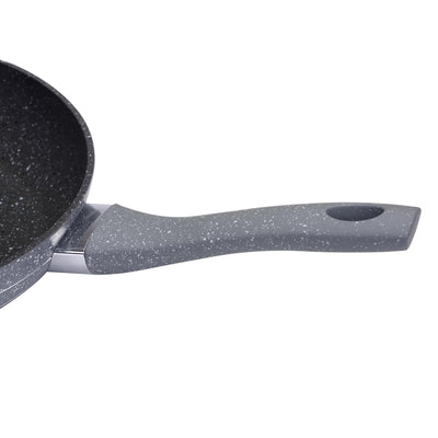 Royalford RF9465 Smart Frypan | 28cm Size | Forged Aluminium Marble Coated Induction Compatible Frying Pan | Soft Touch Handle |  Perfect For  Healthy Low Oil Cooking