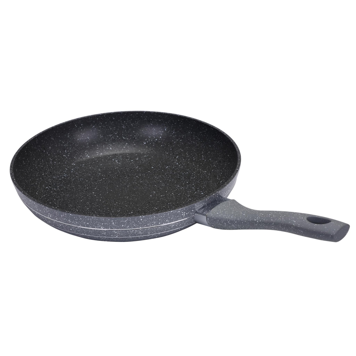 Royalford RF9465 Smart Frypan | 28cm Size | Forged Aluminium Marble Coated Induction Compatible Frying Pan | Soft Touch Handle |  Perfect For  Healthy Low Oil Cooking
