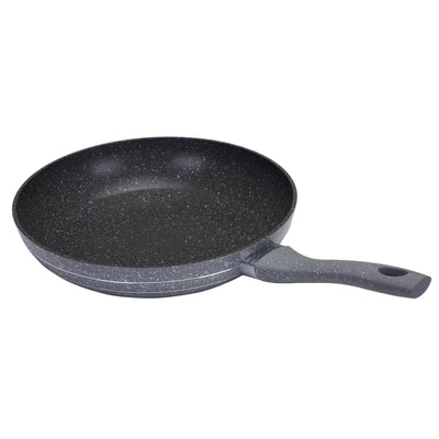 Royalford RF9465 Smart Frypan | 28cm Size | Forged Aluminium Marble Coated Induction Compatible Frying Pan | Soft Touch Handle |  Perfect For  Healthy Low Oil Cooking