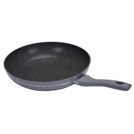 Royalford RF9465 Smart Frypan | 28cm Size | Forged Aluminium Marble Coated Induction Compatible Frying Pan | Soft Touch Handle |  Perfect For  Healthy Low Oil Cooking