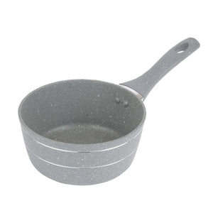 Royalford RF9474 Smart Granite Saucepan | 18cm | Non-Stick Induction Compatible Aluminium Cookware |  5 Layer Durable Coating | Soft Touch Handle | PTFE & PFOA Free