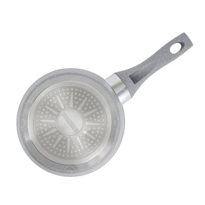 Royalford RF9474 Smart Granite Saucepan | 18cm | Non-Stick Induction Compatible Aluminium Cookware |  5 Layer Durable Coating | Soft Touch Handle | PTFE & PFOA Free