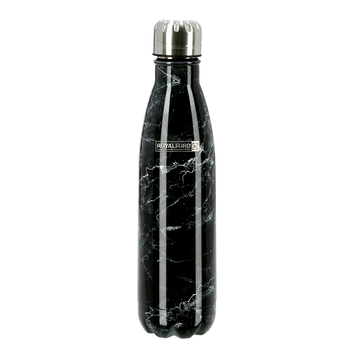 Royalford RF9476 Vacuum Bottle 500ml | Double Wall Stainless Steel Insulated Hot & Cold Flask | 304 Stainless Steel Inner | Leak Resistant & Portable Water Bottle
