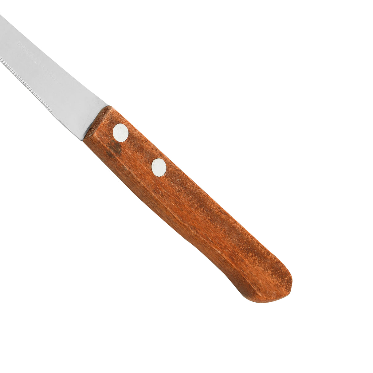 Royalford RF9487 Fruit Knives Set 12 Pcs | 4.5 Inch Stainless Steel Serrated Blades | Comfortable Wooden Handle | Perfect for Fruits, Vegetables & Daily Kitchen Use