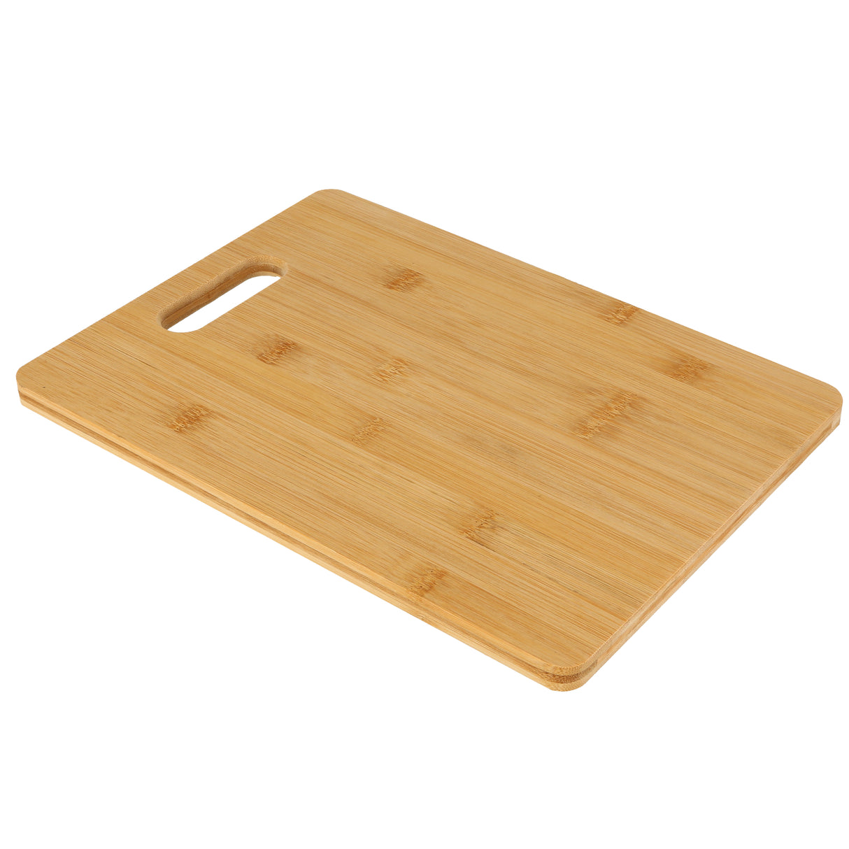 Royalford RF9498 Bamboo Cutting Board | Organic Bamboo Chopping Board|  Handle & Juice Groove | Knife-Friendly | Durable| Hygienic | Easy to Clean | 330x230x14mm Size
