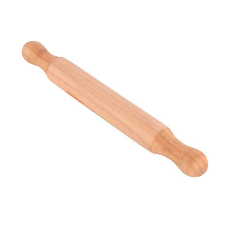 Royalford RF9499 Bamboo Rolling Pin | Natural Wooden Dough Roller | Smooth Finish & Ergonomic Handles| Perfect for Roti, Chapati, Paratha, Pizza Dough and Baking Use