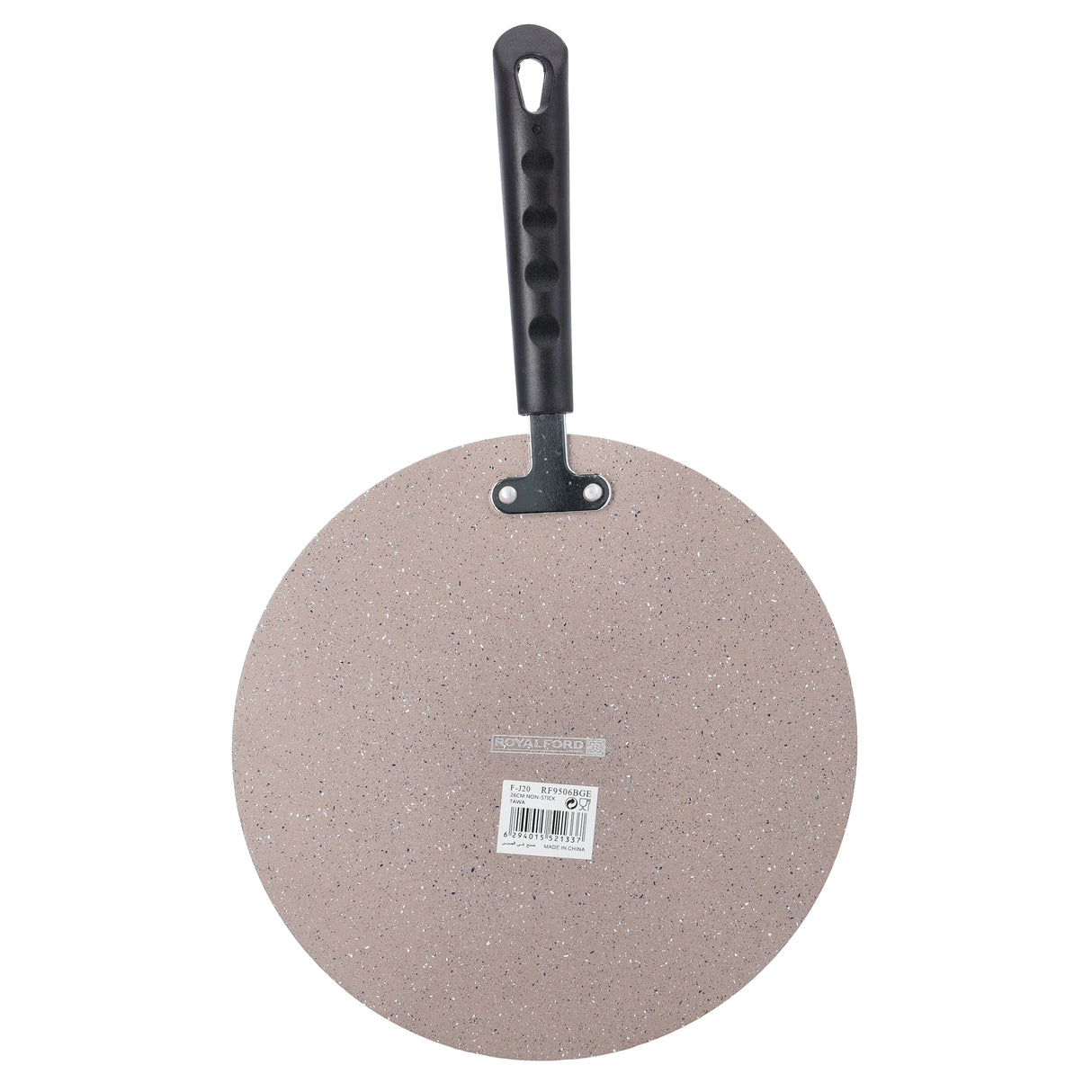 Royalford RF9506BGE Smart Granite Series Tawa | Durable  5-Layer Non-Stick Forged Aluminium Flat Tawa 26cm | 3mm Thick Body | Heat Resistant Exterior & Bakelite Handle