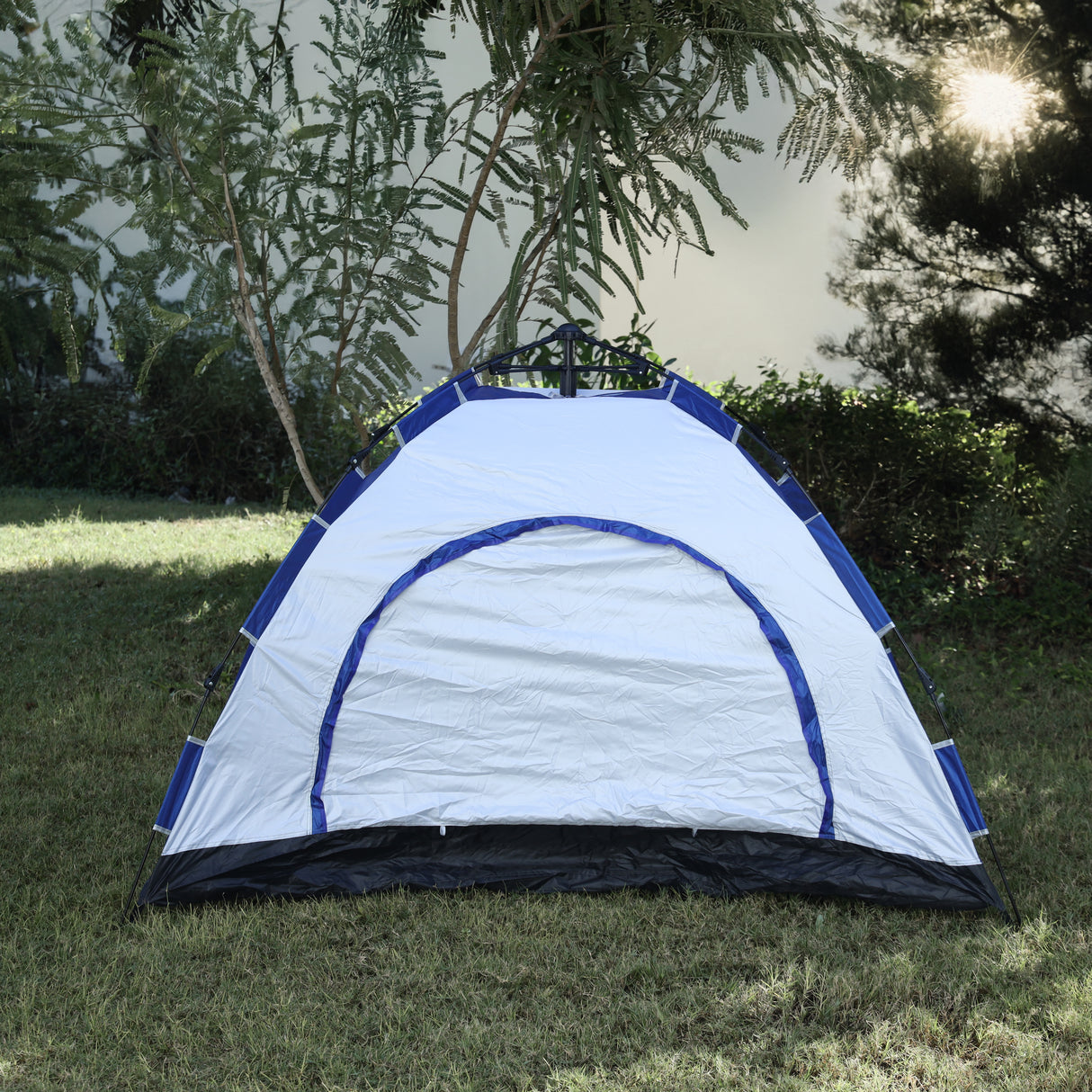 Royalford RF9511 Automatic Season Tent for Camping & Outdoor Activities | 3 Person Capacity |  Easy Quick Setup | Durable Fabric |  Foldable Design & Carry Bag Travel
