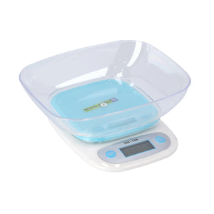 Royalford RF9515 Electronic Kitchen Scale | High Precision Strain Gauge Sensor | Digital Weighing Scale | Transparent Bowl| Multi-Unit Display| Auto-Off Functionality