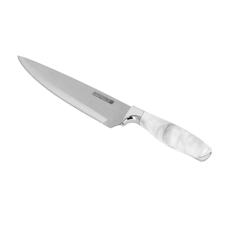 Royalford RF9532 8 Inch Chef Knife | Marble Handle Stainless Steel Kitchen Knife for Professional Cutting | Chopping & Slicing | Extra Sharp Blade & Ergonomic Grip Design