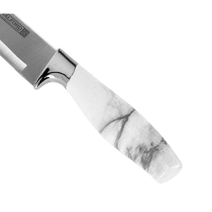 Royalford RF9533 8 Inch Slicer Knife | Marble Design Stainless Steel Blade | Ergonomic Comfortable Handle | Dishwasher Safe Kitchen Knife for Meat, Fish & Vegetables Use