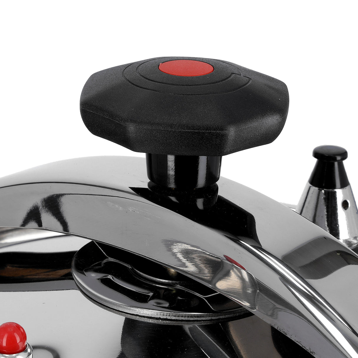 Royalford RF9649 Stainless Steel Pressure Cooker 5 Litre | Compact Family Induction Compatible Pressure Cooker | Advanced Multi-Safety Device | Extra Thick Durable Body