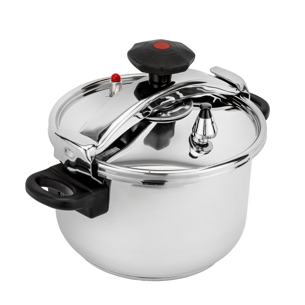 Royalford RF9650 Stainless Steel Pressure Cooker 7 Litre | Family Size Induction Compatible Pressure Cooker | Advanced Multi-Safety Device | Extra Thick Durable Body