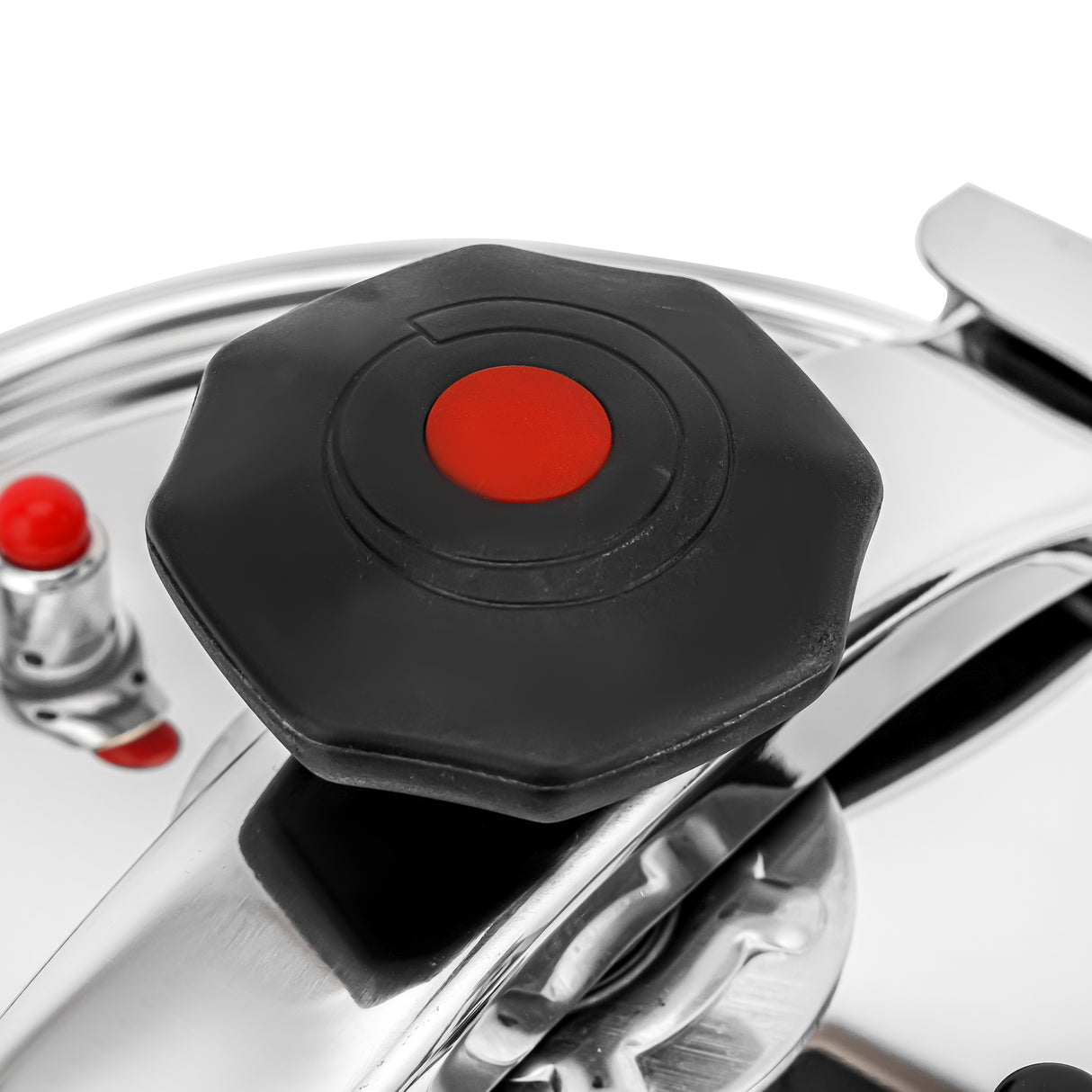 Royalford RF9650 Stainless Steel Pressure Cooker 7 Litre | Family Size Induction Compatible Pressure Cooker | Advanced Multi-Safety Device | Extra Thick Durable Body