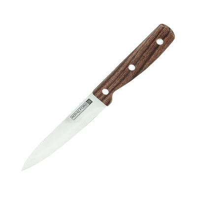 Royalford RF9663 Stainless Steel Utility Knife |  Wooden Handle|  5 Inch Multipurpose Kitchen Knife for Fruits & Vegetables | For Daily Home & Professional Cooking Use