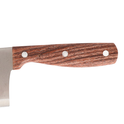 Royalford RF9664 Stainless Steel Meat Cleaver Knife | Wooden Handle | Heavy-Duty Kitchen Chopper for Meat, Fish, Vegetables | Perfect For Professional & Home Cooking Use