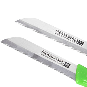 Royalford RF9686 2 Pcs Fruit Knife Set | Stainless Steel Blades | Sharp Fruit & Vegetable Knives | Ergonomic Polypropylene Handles for Daily Kitchen Cutting Tasks