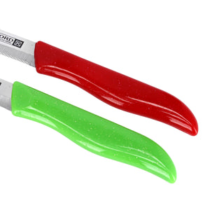 Royalford RF9686 2 Pcs Fruit Knife Set | Stainless Steel Blades | Sharp Fruit & Vegetable Knives | Ergonomic Polypropylene Handles for Daily Kitchen Cutting Tasks