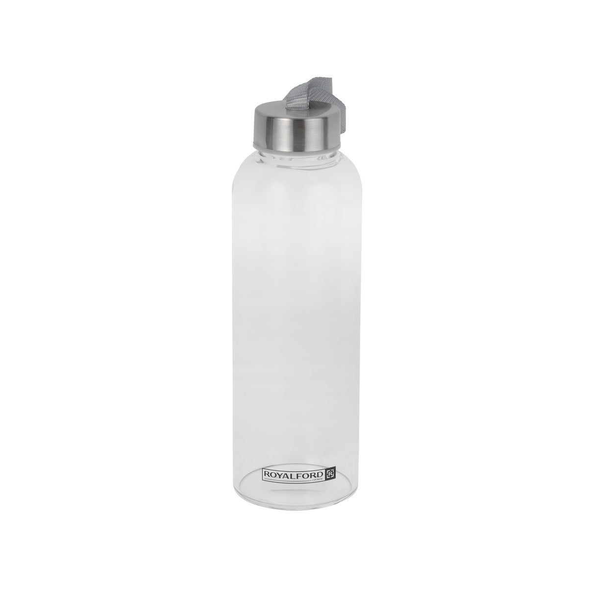 Royalford RF9694 Borosilicate Glass Bottle 500ml | Neoprene Sleeve | Leakproof Reusable Water Bottle for Office, Gym & Travel | Daily Hydration & Healthy Living