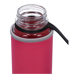 Royalford RF9695 Borosilicate Glass Bottle 800ml | Neoprene Sleeve| Leakproof Reusable Water Bottle for Office, Gym & Travel | Eco-Friendly Daily Hydration Use Needs