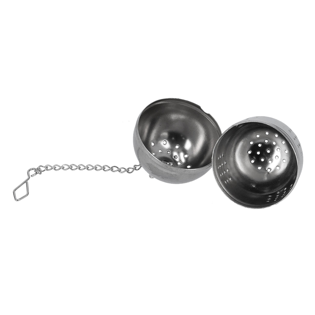 Royalford RF9697 304 Stainless Steel Tea Strainer with Chain | Egg Shaped Loose Leaf Tea Infuser with Hook for Cups, Mugs, Teapots & Daily Brewing Use| Anti-rust Design