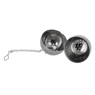 Royalford RF9697 304 Stainless Steel Tea Strainer with Chain | Egg Shaped Loose Leaf Tea Infuser with Hook for Cups, Mugs, Teapots & Daily Brewing Use| Anti-rust Design