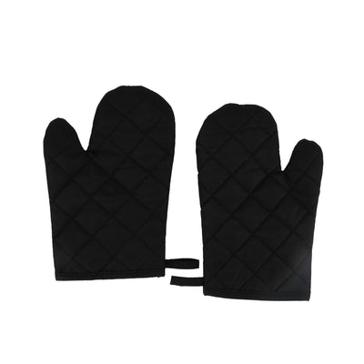 Royalford RF9698 Cotton Padded Oven Mitt Set of 2 |  3-Layer Heat Protection |  Fire-Proof Cotton Insulation |  High Temperature Resistance & Machine Washable Design