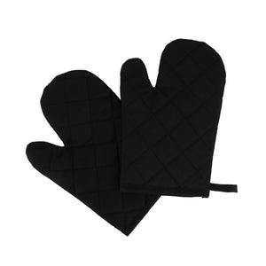 Royalford RF9698 Cotton Padded Oven Mitt Set of 2 |  3-Layer Heat Protection |  Fire-Proof Cotton Insulation |  High Temperature Resistance & Machine Washable Design