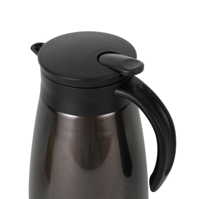 Royalford RF9701 Double Wall Stainless Steel Coffee Pot | 1500ml Capacity  | Hot & Cool Insulation | 304 Stainless Steel Inner Pot and Ergonomic Easy Pour Handle