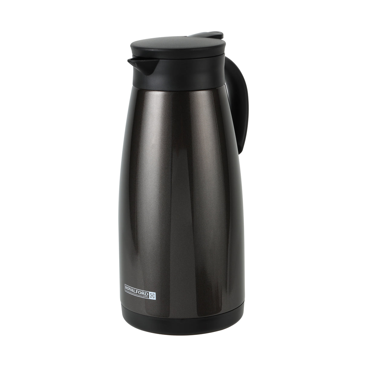 Royalford RF9701 Double Wall Stainless Steel Coffee Pot | 1500ml Capacity  | Hot & Cool Insulation | 304 Stainless Steel Inner Pot and Ergonomic Easy Pour Handle