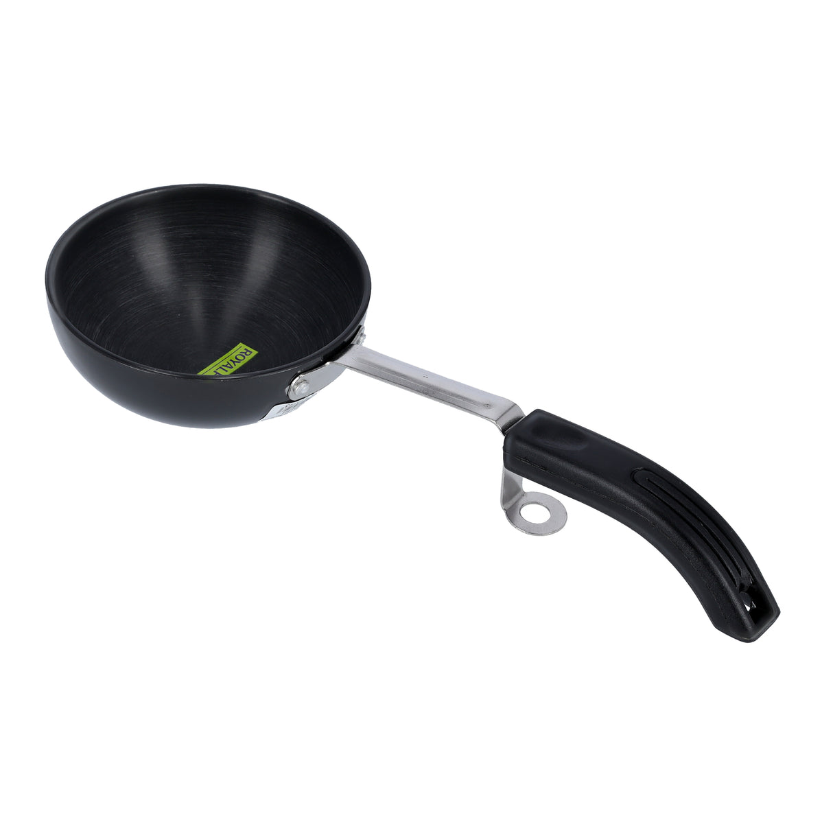 Royalford RF9706 11cm Hard Anodized Vagaria | Non-Stick Aluminium Tadka Pan | PFOA-Free Coating | Ergonomic Handle | Metal Spoon Friendly & Durable Kitchen Essential