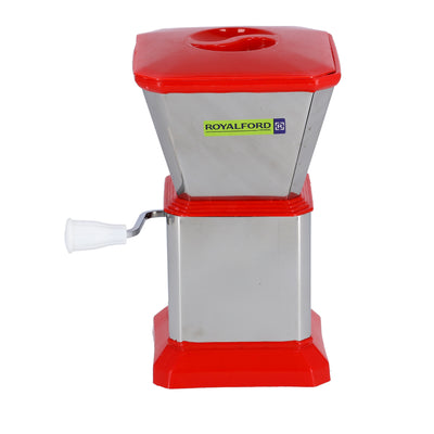 Royalford RF9710 Chilly Cutter | Stainless Steel Rotary Blades for Manual Chilli & Vegetable Cutting | Rust Proof Body | Non-Skid Base | Comfortable Grip Handle Design