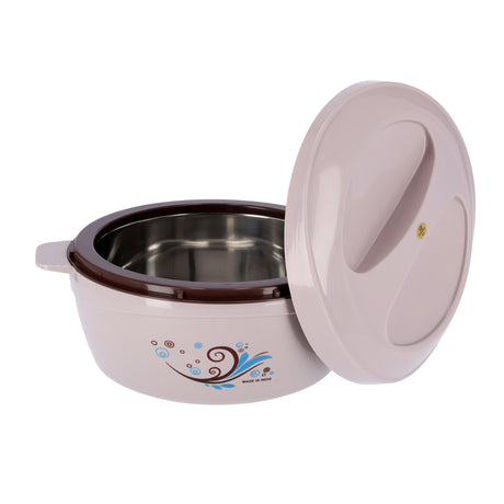 Royalford RF9725 Deluxe Insulated Casserole 2500ml | Super PU Food Warmer | Premium Stainless Steel Inner Casing | Firm Twist Lock Lid | Extra-Deep Construction
