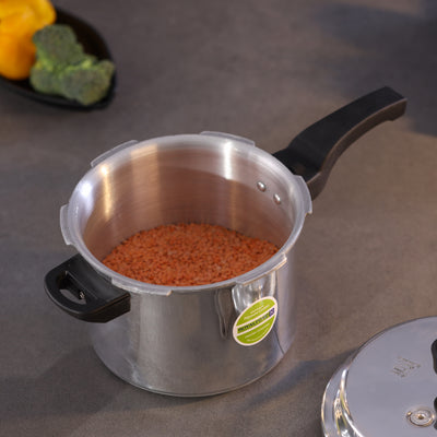 RoyalFord RF9751 5L Aluminium Pressure Cooker |Induction Compatible Heavy Duty Cooker|  Durable Aluminium Construction |Heavy-Duty Design  | 2 Year Warranty | Easy to Use