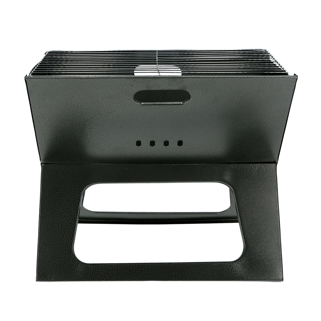 Royalford RF9764 Portable Foldable BBQ Grill | Lockable Grate for Camping & Outdoor Cooking | Lightweight Iron Barbecue | Space-Saving Design | Easy to Clean & Store