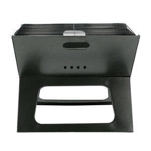 Royalford RF9764 Portable Foldable BBQ Grill | Lockable Grate for Camping & Outdoor Cooking | Lightweight Iron Barbecue | Space-Saving Design | Easy to Clean & Store