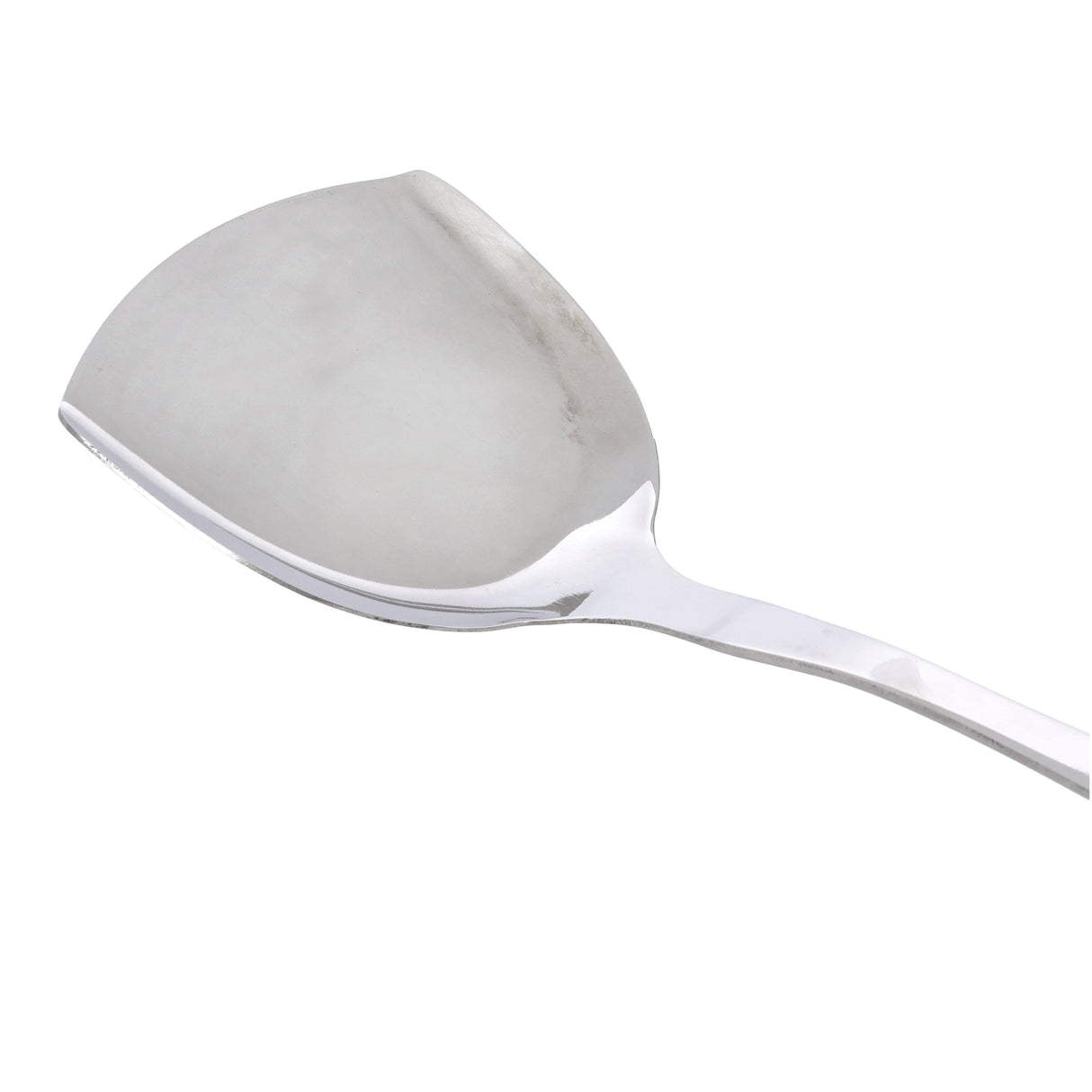 Royalford RF9774 Stainless Steel Turner | Wooden Finish Polymer Handle for Flipping & Cooking | Durable | Ergonomic| Rust-Resistant & Dishwasher Safe Kitchen Turner