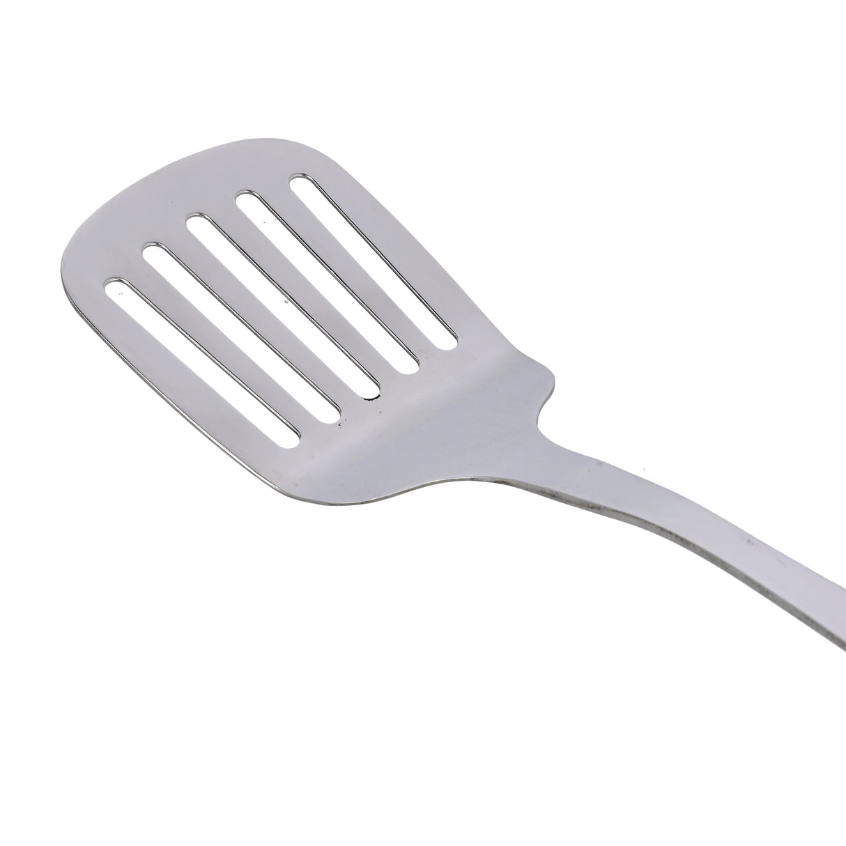 Royalford RF9776 Stainless Steel Slotted Turner | Wooden Finish Polymer Handle for Frying & Flipping | Ergonomic | Durable & Dishwasher Safe Kitchen Cooking Utensil