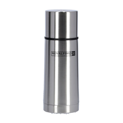 Royalford RF9779 Vacuum Bottle 350ml | Stainless Steel Double Wall Insulated Hot & Cold Flask | Leak Proof  | 304 Food Grade Inner Lining for Travel, Office & Daily Use