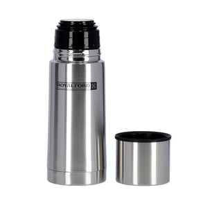 Royalford RF9779 Vacuum Bottle 350ml | Stainless Steel Double Wall Insulated Hot & Cold Flask | Leak Proof  | 304 Food Grade Inner Lining for Travel, Office & Daily Use