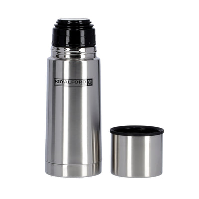 Royalford RF9779 Vacuum Bottle 350ml | Stainless Steel Double Wall Insulated Hot & Cold Flask | Leak Proof  | 304 Food Grade Inner Lining for Travel, Office & Daily Use