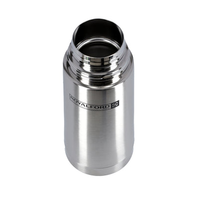 Royalford RF9779 Vacuum Bottle 350ml | Stainless Steel Double Wall Insulated Hot & Cold Flask | Leak Proof  | 304 Food Grade Inner Lining for Travel, Office & Daily Use