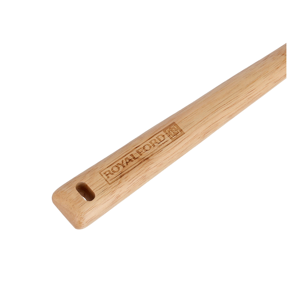 Royalford RF9792 Rubber Wood Turner | Ergonomic Wooden Spatula for Non Stick Cookware | Dishwasher Safe | Natural Wood Kitchen Tool for Daily Use and Home Cooking