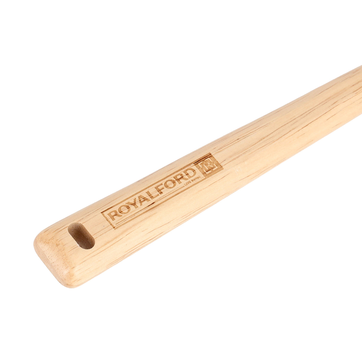 Royalford RF9793 Rubber Wood Slotted Turner | Ergonomic Wooden Spatula for Non Stick Cookware | Dishwasher Safe | Natural Wood Kitchen Tool for Frying and Daily Cooking