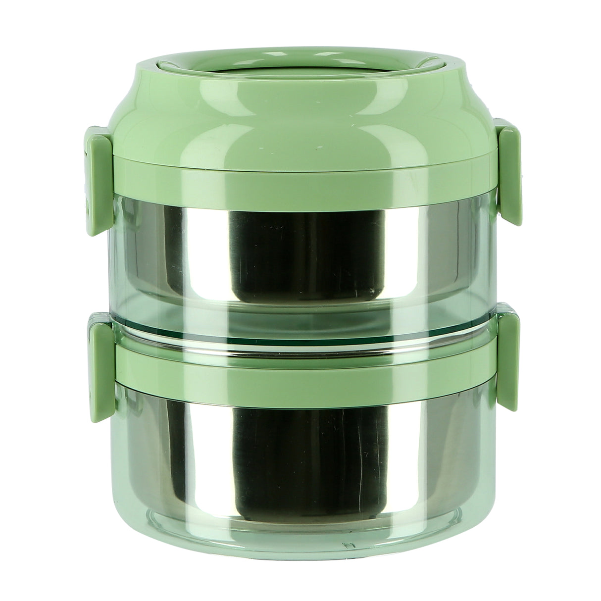 Royalford RF9795 2-Layer Lunch Box 1.6L | Leak-Proof | BPA-Free Food Container with Stainless Steel Inner | Easy Lock System | Portable for School, Office & Travel