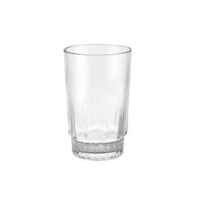 Royalford RF9818 Glass Tumbler Set | 6 Pcs Premium Clear Drinking Glasses for Water, Juice & Soft Drinks | Thick Base Durable Design for Everyday Home and Dining Use
