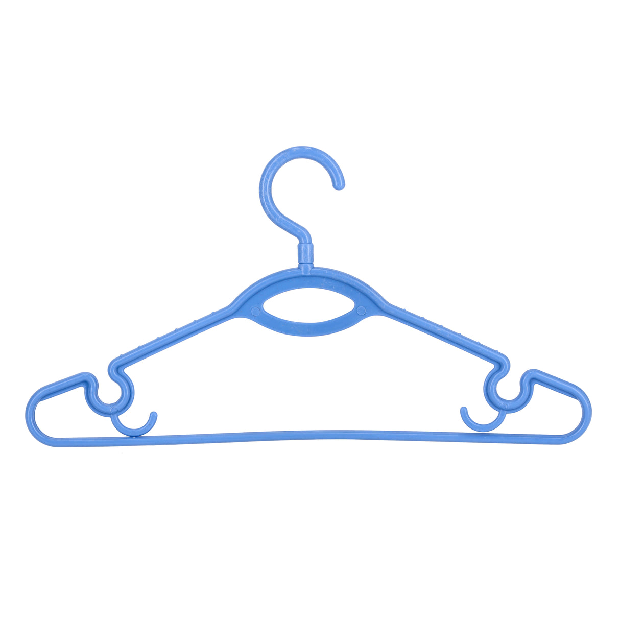 Royalford RF982BL Plastic Clothes Hanger Set | 6 Pcs Durable Lightweight Wardrobe Hangers for Daily Clothing Storage |Space Saving Design |Strong Hooks for secure hanging