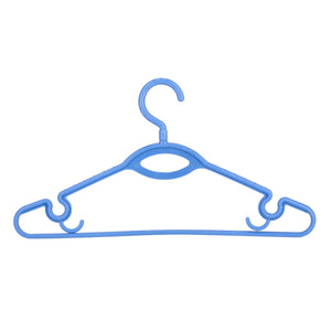 Royalford RF982BL Plastic Clothes Hanger Set | 6 Pcs Durable Lightweight Wardrobe Hangers for Daily Clothing Storage |Space Saving Design |Strong Hooks for secure hanging